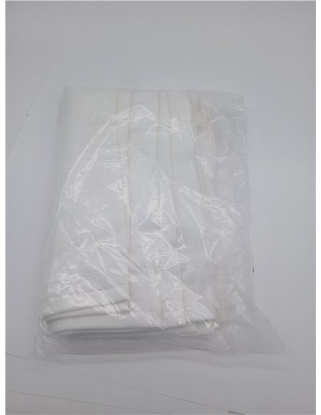 Amazon Basics Juego Toallas Baño 100% Algodón Absorbente Toalla Lavabo 30x30 cm, Blanco, Pack 12 Unidades