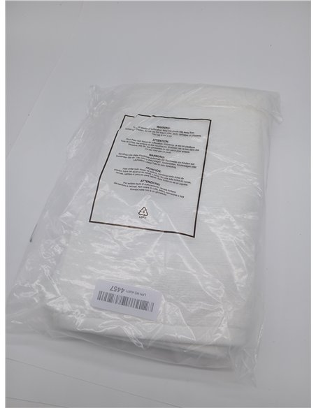 Amazon Basics Juego Toallas Baño 100% Algodón Absorbente Toalla Lavabo 30x30 cm, Blanco, Pack 12 Unidades