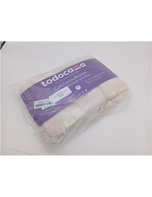Todocama - Colcha Multiusos Sofa, Manta Foulard, Plaid para Cama, Cubresofa Cubrecama, Jarapas, Fabricado en España, Espiga. (12