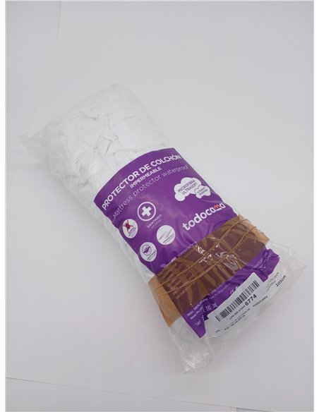 Todocama - Protector de colchón/Cubre colchón Ajustable, de Rizo, Impermeable y Transpirable. 3004 (Todas Las Medidas Disponible
