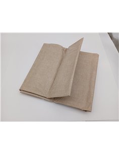 ANRO Mantel de Hule, Mantel Encerado, Color Beige, Aspecto de Lino, Ovalado, 180 x 140 cm 2
