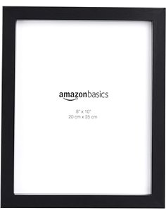 Amazon Basics Rechteckig Fotorahmen-20 x 25 cm, Schwarz, 2 Stück, 20 x 25 cm