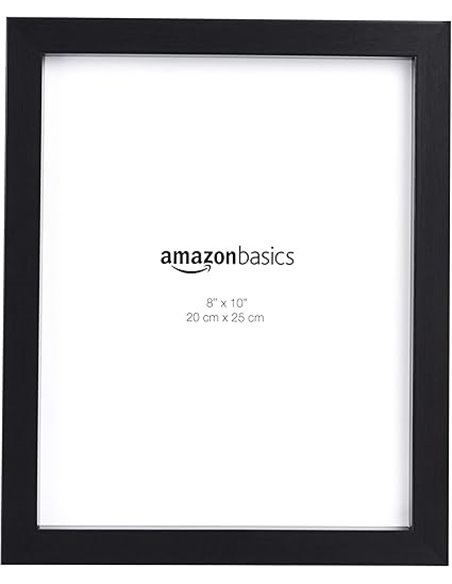 Amazon Basics Rechteckig Fotorahmen-20 x 25 cm, Schwarz, 2 Stück, 20 x 25 cm