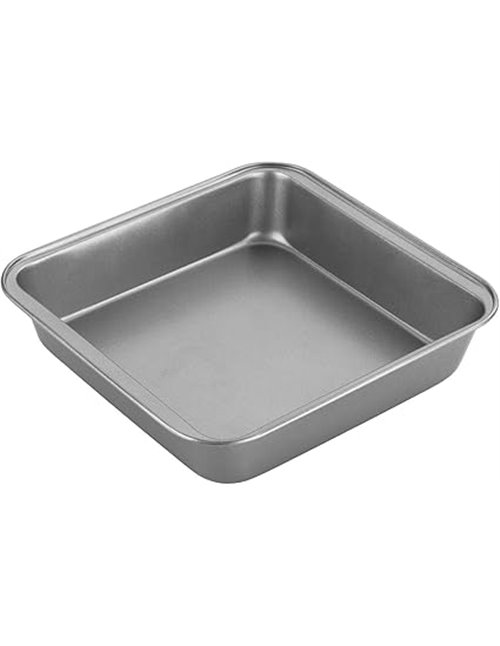 Chef Aid Antihaft-Quadratische Kuchenform 20cm aus Karbonstahl, Ideal für Alle Kuchensorten, Perfekt für Lasagne oder Traditione