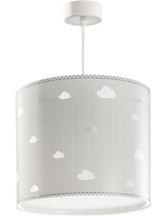 Dalber Lámpara infantil de techo colgante Sweet Dreams Nubes Gris, E27, 62012E