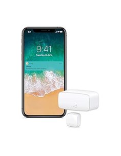 Eve Door & Window - Sensor inalámbrico de Contacto, Bluetooth Low Energy, Non occorrono Bridge o Gateway, Blanco, BLE/Thread, Ho