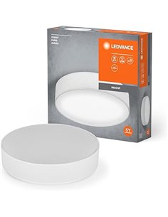 LEDVANCE ORBIS PARIS Deckenleuchte 400mm, weiß, 2XE27-Sockel, kann mit smarter Lampe bestückt werden, hochwertiges, modernes Des