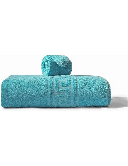 nice homeit Juego de Toallas de baño de algodón 100% con secador Turbante – Suaves y Altamente absorbentes – Fabricado en Italia