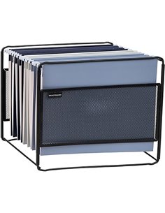 Mind Reader Ordner-Organizer zum Aufhängen, Desktop-Organizer, Aufbewahrung, Büro, Metallgeflecht, 33 Zoll L x 9,75 Zoll B x 10,