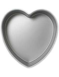 PME HRT083 Molde de Tarta Corazón, Aluminio, 76 x 203mm, Aluminium, Plateado, 20.3 cm