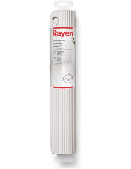 Rayen | Alfombra para Baño | Alfombrilla Cuadrada Ducha o Bañera | Máxima Caucho Natural | Antideslizante | Sujección Ventosas d