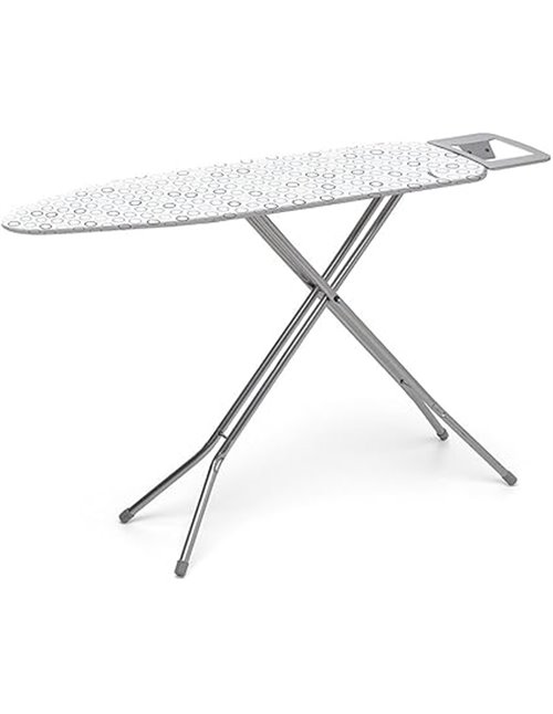 Rayen | Bügelbrett | Basis-Sortiment | Streckmetall-Platte | Baumwolle & Polyester Bezug | Stollen Rutschfeste Gummibeine | Maße
