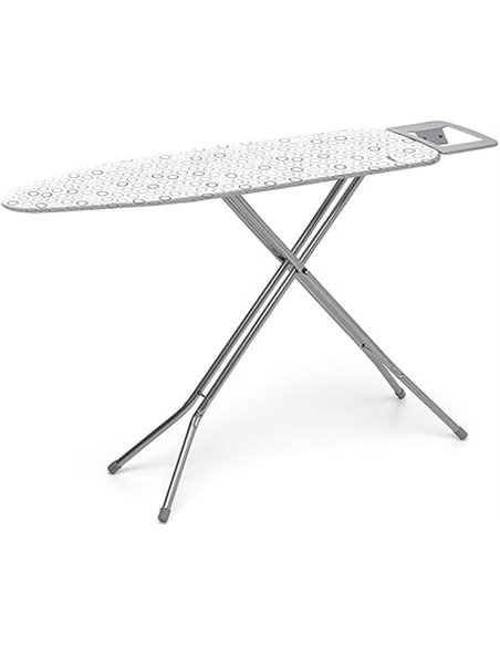 Rayen | Bügelbrett | Basis-Sortiment | Streckmetall-Platte | Baumwolle & Polyester Bezug | Stollen Rutschfeste Gummibeine | Maße