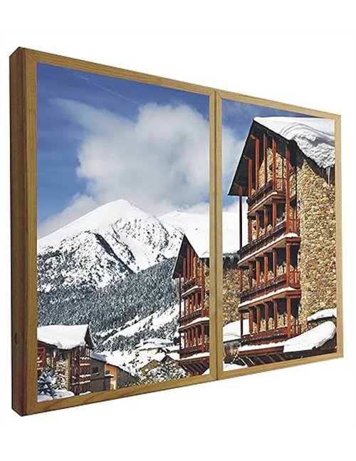 Ventanas Falsas Decorativas Retroiluminadas Estación de Esquí