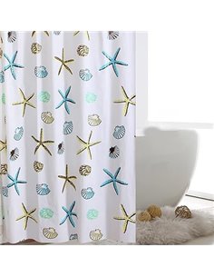 Vllcsla Cortinas de Ducha Resistentes al Moho para Baño 220 cm Alto, 180x220 cm, Largo Peva Baño Ducha, Azul Cortina de Ducha 22