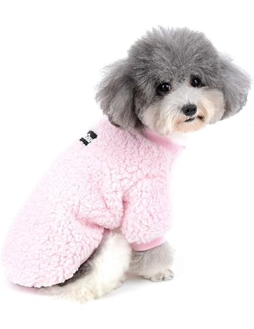 Zunea - Abrigo para perros pequeños - Abrigo cálido para invierno, de forro polar, para cachorros y chihuahuas - Ropa para masco