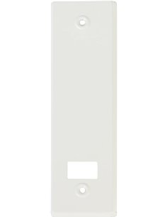 Amig - Embellecedor o Tapa de Aluminio con Acabado en Blanco para Recogedor de Persianas | Medidas: 22,2 x 6,5 cm | Distancia en