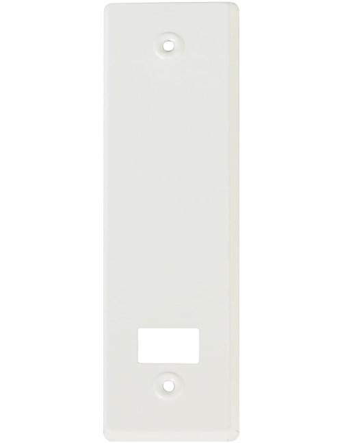 Amig - Embellecedor o Tapa de Aluminio con Acabado en Blanco para Recogedor de Persianas | Medidas: 22,2 x 6,5 cm | Distancia en