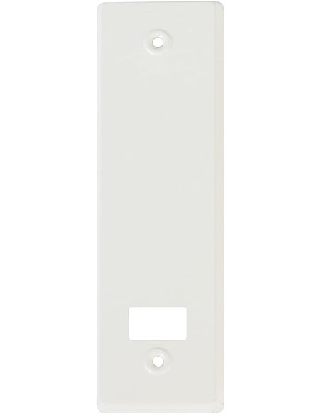 Amig - Embellecedor o Tapa de Aluminio con Acabado en Blanco para Recogedor de Persianas | Medidas: 22,2 x 6,5 cm | Distancia en