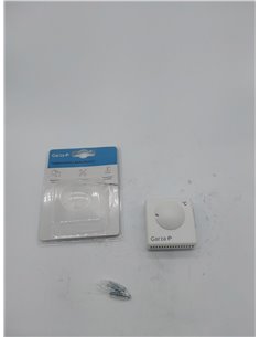 Garza - Termostato analógico para caldera y calefacción, 2 hilos, regulación manual, Blanco, 45 x 130 x 170 milímetros        2