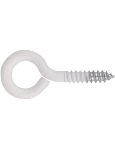 INDEX A PERFECT FIXING | AL-HC B [BZALHCB1850] Hembrilla cerrada roscada lacada blanca - 18x50 (3,7 x 39 x 12) - Bolsa de 15 uni