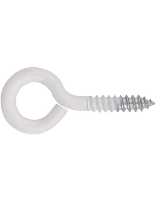 INDEX A PERFECT FIXING | AL-HC B [BZALHCB1850] Hembrilla cerrada roscada lacada blanca - 18x50 (3,7 x 39 x 12) - Bolsa de 15 uni