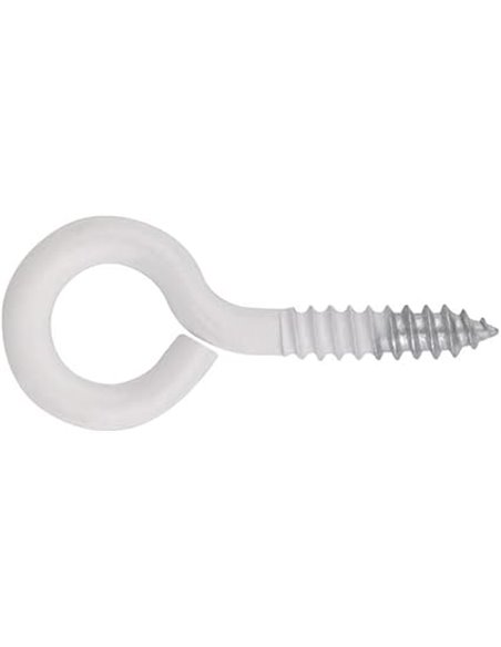 INDEX A PERFECT FIXING | AL-HC B [BZALHCB1850] Hembrilla cerrada roscada lacada blanca - 18x50 (3,7 x 39 x 12) - Bolsa de 15 uni