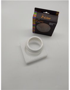 Marco de superficie 1 elemento, porcelana blanca, ideal para aplicaciones eléctricas y decorativas en espacios residenciales.    2