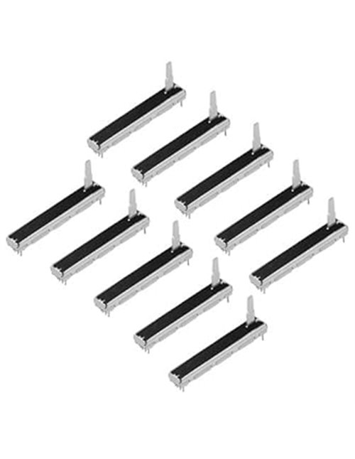 WMYCONGCONG 10 potenciómetros de diapositiva de 10 K Ohm doble lineal, potenciómetro electrónico de 10 K       