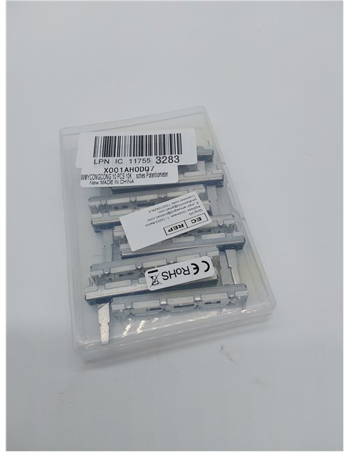 WMYCONGCONG 10 potenciómetros de diapositiva de 10 K Ohm doble lineal, potenciómetro electrónico de 10 K       