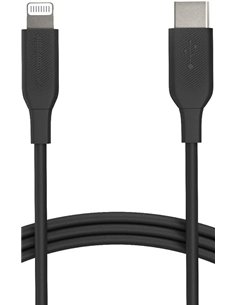 Amazon Basics - Cable USB-2.0 tipo C a Lightning (certificado MFi), 0.9 m, color negro       
