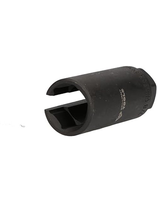 BRILLIANT TOOLS BT606002 Llave de vaso para sondas lambda, larga [Powered by KS TOOLS] - 22 mm       