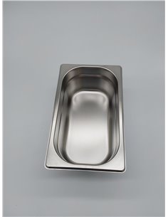 Bandeja Vogue de acero inoxidable, tamaño Gastronorm de 1/4, 100 mm de profundidad y 2,5 litros de capacidad, ideal para aliment 2