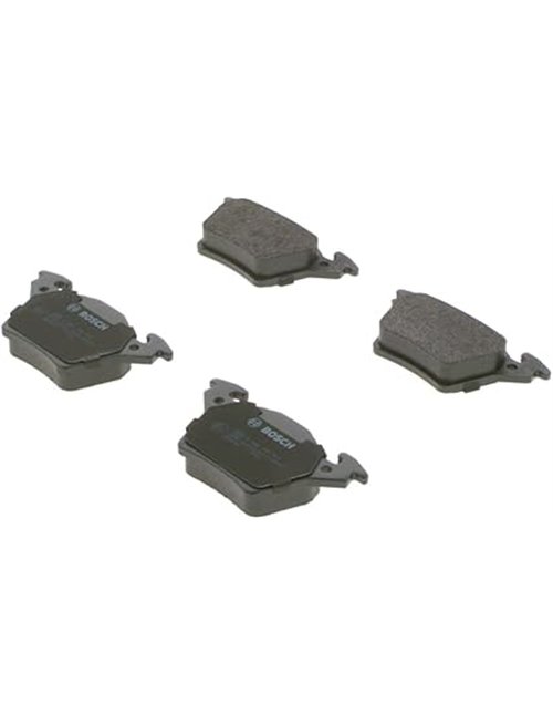 Bosch BP489 - Pastillas de Freno para Coche Eje Trasero - Calidad Bosch - Reducción de Ruido y Polvo - Certificación ECE-R90 - S