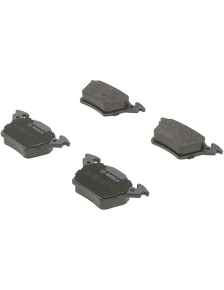 Bosch BP489 - Pastillas de Freno para Coche Eje Trasero - Calidad Bosch - Reducción de Ruido y Polvo - Certificación ECE-R90 - S
