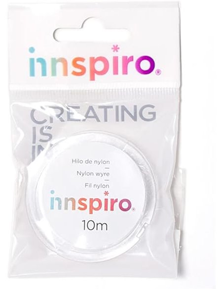 Hilo nailon transparente 0,25mm. 10m.       