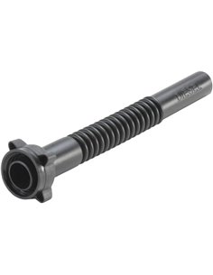 Hünersdorff - Tubo de Salida para diésel (Flexible, con Tuerca de unión), Color Negro, canula       
