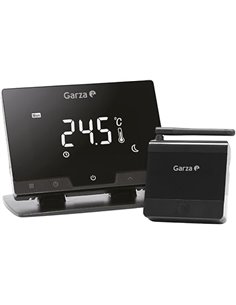 Garza Smart - Termostato Inalámbrico Wifi Inteligente para caldera y calefacción, programable, pantalla táctil, Wifi 2.4GHz, con