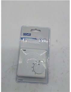 COATI - TERMOSTATO MECÁNICO PARA CALDERA Y CALEFACCIÓN ANALÓGICO CON INSTALACIÓN A 2 HILOS 10A 250V BLANCO Coati        2