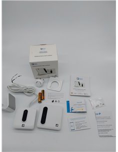 Garza Smart - Termostato Wi-Fi Inteligente para Caldera y Calefacción, con Adaptador, Medidor Consumo, Control táctil, Detección 2