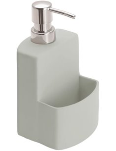 Wenko Dispensador de lavavajillas Festival Gris Soft-Touch Superficie Gris       
