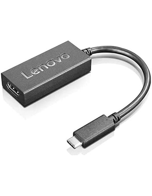 Lenovo 4X90R61022 adaptador de cable de vídeo 0,24 m USB C HDMI tipo A (Estándar) Negro - Adaptadores de cable de vídeo (0,24 m,