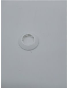 sourcing map 40 mm cubierta de tubería de plástico PP para decoración de tuberías de agua, color blanco, 4 unidades        2