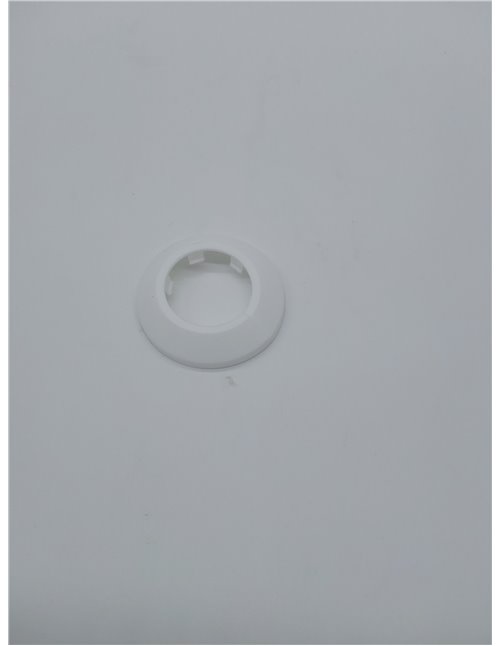 sourcing map 40 mm cubierta de tubería de plástico PP para decoración de tuberías de agua, color blanco, 4 unidades       
