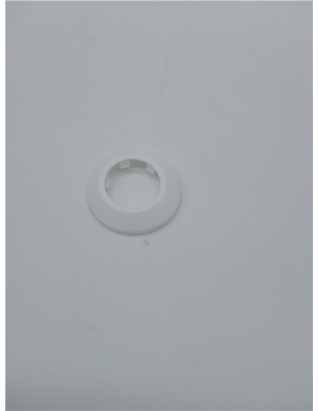 sourcing map 40 mm cubierta de tubería de plástico PP para decoración de tuberías de agua, color blanco, 4 unidades       