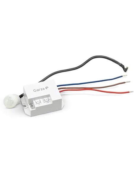 Garza - Detector de Movimiento Infrarrojo Integrable, con ángulo de detección 360º       
