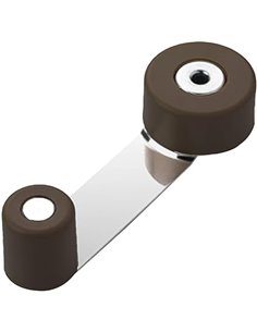 WOLFPACK LINEA PROFESIONAL - Tope Puerta Con Retenedor Metalico / Goma Marron       