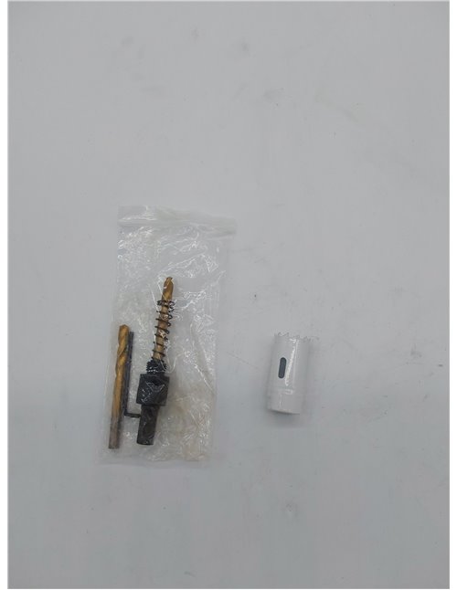 Mollom (22mm | 7/8") HSS M42 con 8% de cobalto,Sierra de Corona Bi-Metal con 2 Brocas Piloto y Arbor para Corte Suave en PVC,Pla