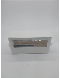 Amazon Basics - Caja organizadora de cables para ocultar y organizar cables, tamaño Pequeña, Blanco        2