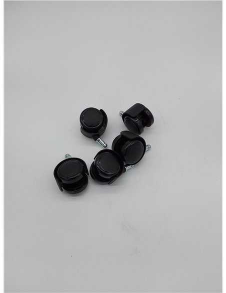 Waytex 78600 - Ruedas autofrenantes para silla de oficina - Auto freno sillón cargado - diámetro 50 mm, para suelos duros, parqu